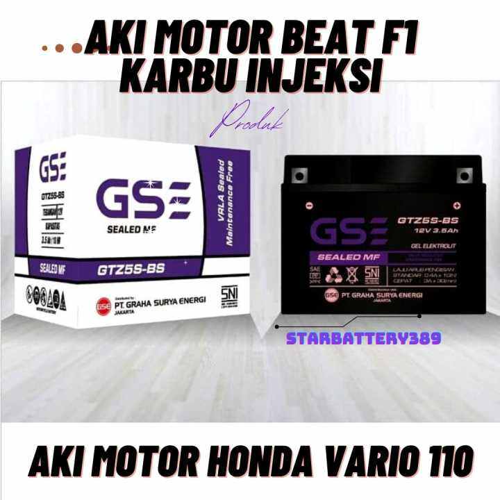 Aki kering Motor HONDA GENIO CBS ( GSE)GTZ5S accu Aki kering Motor