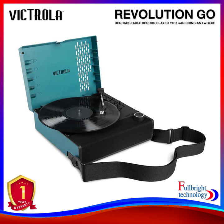 Victrola Revolution GO เครื่องเล่นแผ่นเสียงแบบกระเป๋าเดินทาง รองรับการ ...