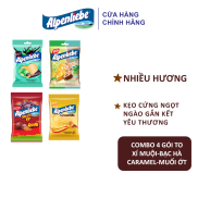 Combo 4 Kẹo cứng Alpenliebe nhiều hương Gói to