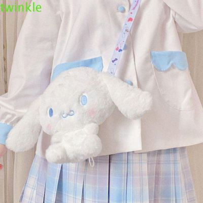 【Candy style】 TWINKLE1 Sweet Lolita Plush Shoulder Bags Travel Women Crossbody Bags Korean Style Handbags JK Uniform Accessories All-match Toy Gift Outdoor Casual Cinnamoroll Cute Small Bags/Multicolor