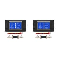 2X PZEM015 Digital DC 0-200V Voltage Current with 200A Shunt Car Battery Tester Voltage Meter Monitor 12V 24V 48V