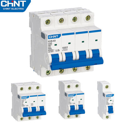 CHINT เครื่องตัดวงจรไฟฟ้า เบรคเกอร์ไฟฟ้ากระแสสลับ AC Circuit Breaker Cuve C ลูกเซอร์กิต ลูกย่อย NXB-63 1P 2P 3P 4P air open DZ47 แต่ละข้อกำหนด 32A