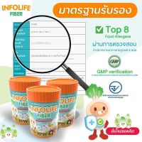 Infolife Fiber ไฟเบอร์เด็ก พรีไบโอติก ผงผัก ช่วยถ่ายง่าย แก้ท้องผูก ปรับสมดุลลำไส้ อาหารเสริมเด็ก อินโฟว์ไลฟ์ ไฟเบอร์ผง