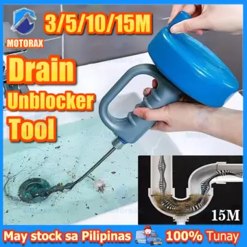 Drain Snake Bathroom Sewer Dredge Anti Clogging Tool Kitchen Sink Flexible  Metal Spring Tube Unblock Tool