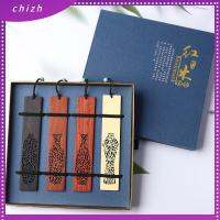 CHIZH 4Pcs สี่เหลี่ยมผืนผ้าทรงสี่เหลี่ยม ชุดที่คั่นหนังสือไม้ หลากสี กลวงออก ที่คั่นหนังสือภาษาจีน ทนทานต่อการใช้งาน ที่มีคุณภาพสูง ที่คั่นหนังสือย้อนยุค ผู้ชายผู้หญิงเพื่อนสาวครูของขวัญวันเกิด