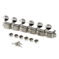 【CW】 FLEOR 6 in line 6R Vintage Guitar Machine Heads Tuners Tuning Keys Pegs Nickel silver Plated for FD ST TL Style Electric Guitar