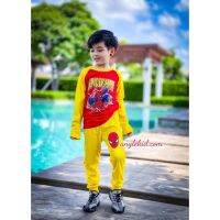 kid ชุดเด็ก เสื้อผ้าเด็ก [ใส่โค้ด AINAAB30 เหลือ 160] ชุดแขนยาว Spider man สุดเท่ห์ ผ้า Cotton ชุดเด็ก