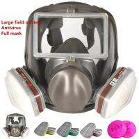 Gas Mask Respirator 6800 Large View Glass Screen can Work with MMM Cartridges Breathing Valve Chemical Spray Work Masks