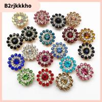 B2RJKKKHO 10PCS 14mm งานฝีมือ DIY เครื่องประดับหมวก รูปดอกไม้ ตกแต่งเสื้อผ้า พลอยเทียม หินแก้วคริสตัล ปุ่ม