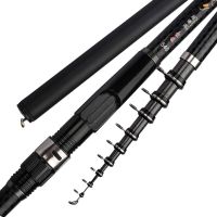 Carbon Rock Fishing Rod 3.6m 4.5m 5.4m 6.3m 7.2m Carp Rod Telescopic Sea Fishing Rod Telescopic Spinning Rod Ultralight Hard