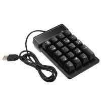 Mini USB Wired Numeric Keypad 19 Keys Digital Number Pad Numpad Keyboard for Windows XP/7/8 Laptop PC Computer Accessories