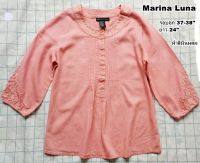 Marina Luna เสื้อผ้าลินินผสม -สีส้มโอโรส ไซส์ 37"(สภาพเหมือนใหม่ ไม่ผ่านการใช้งาน)