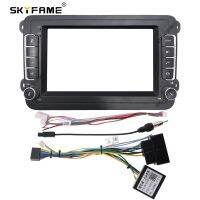 SKYFAME Car Frame Fascia Adapter Canbus Box Decoder For Volkswagen Universal T5 transporter Caravelle Vento Android Raido Panel