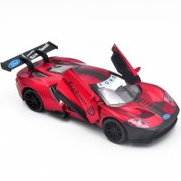 1:32สำหรับ Ford GT เลอแมน V8โมเดลรถของเล่นแข่งรถโลหะผสมดายโมเดล-แคสติ้งพร้อมรถของเล่นเสียงเด็กเบา