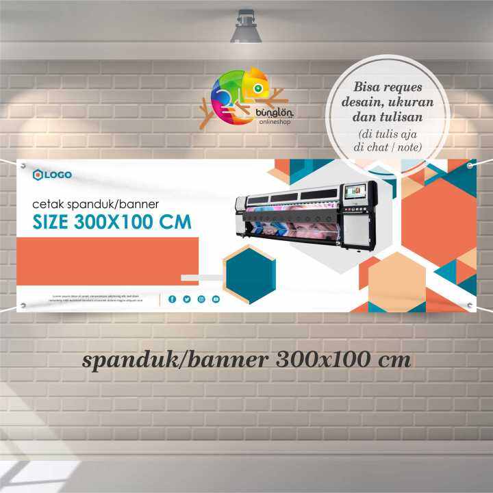 Size 300x100 Cm Cetak Spanduk Banner Custom Resques Desain, Ukuran ...