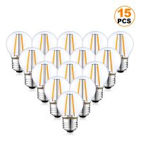 [HOT QQZIWWUJJWG 104] E27 LED ลูกโลกหลอดไฟ G45 2วัตต์อบอุ่นเย็นสีขาวกระจกใสเอดิสัน Led เส้นใยหลอดไฟสำหรับสตริงแสงตกแต่งสวนแสง