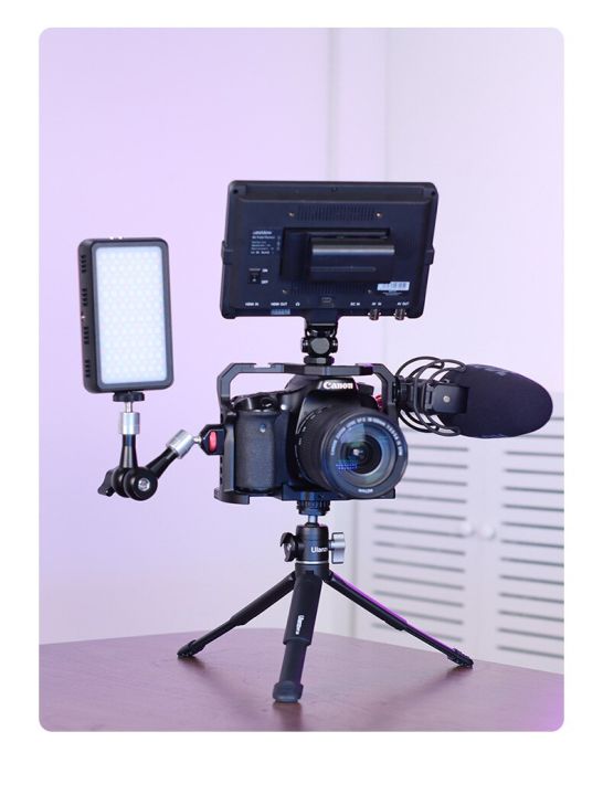 u-vlog-lite-กล้องถ่ายรูปขาตั้งกล้องแบบยืดได้รองเท้าเย็นคู่ที่ค้ำสดอุปกรณ์เสริม-vlog