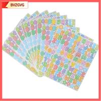 BVZGVG 20 Sheets ไวนิลไวนิล สติกเกอร์ติดผนัง หลากสี สติกเกอร์ตัวอักษรสติกเกอร์ วัสดุสำหรับทำสมุดภาพ สติกเกอร์อัลบัมภาพ ดีไอวาย