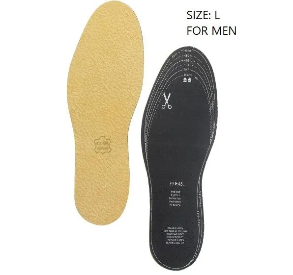 Soltis leather comfort insoles reduce bad odors with active charcoal