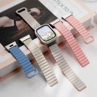 เข้ากันได้กับ Redmi Watch 3 2 Lite สายรัดข้อมือซิลิโคน แบบห่วงแม่เหล็ก พร้อมเคสซิลิโคนนิ่ม 【QYUE】