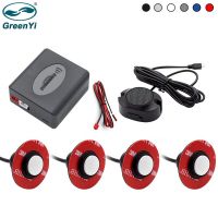 GreenYi 6 Colors optional 4 sensors Car Parking Sensor Kit Reverse Backup Radar Sound Alarm Indicator Probe System DC 12V Alarm Systems  Accessories