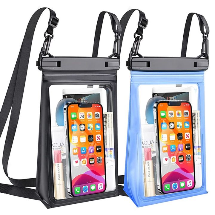 haissky-large-swimming-waterproof-phone-bags-double-hooks-lanyard-crossbody-water-proof-storage-pouch-for-iphone-samsung-xiaomi-phone-cases