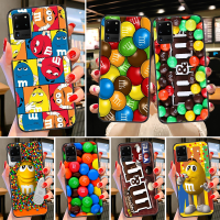 M&amp;Ms MM Chocolate Phone case For Samsung Galaxy Note 4 8 9 10 20 S8 S9 S10 S10E S20 Plus UITRA Ultra black 3D hoesjes fashion