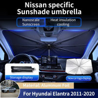 สำหรับ Hyundai Elantra Avante I35 2011 ~ 2020อลูมิเนียมฟอยล์รถด้านหน้าหน้าต่างม่านบังแดดครอบคลุมสีอาทิตย์ป้องกันร่มกันแดดอุปกรณ์เสริม