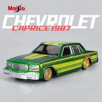 Maisto โมเดลรถโลหะผสม Chevrolet Caprice 1987ของเล่นโลหะแบบคลาสสิกโมเดลยานพาหนะจำลองของสะสมของขวัญสำหรับเด็ก