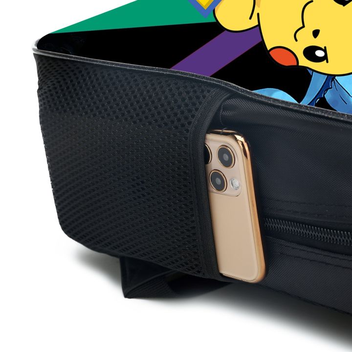 กระเป๋าเป้สะพายหลังกระเป๋านักเรียนโปเกมอน-pikachu-eevee-อนิเมะตัวเลขเด็กความจุขนาดใหญ่กระเป๋าท่องเที่ยวโปเกมอนเด็กผู้หญิงคริสต์มาสสำหรับเด็กชายของขวัญระเบิดได้