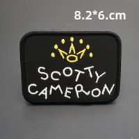 golf Tag Embroidered Patches DIY Badges with Hook Backing