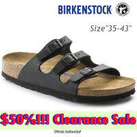 Birkenstock* รองเท้าแตะ2023สำหรับผู้ชาย &amp; แฟชั่นสำหรับผู้หญิงหนังแท้แพลตฟอร์มสำหรับใส่ในบ้านรองเท้าแตะลำลองใส่สบายสำหรับใส่กลางแจ้งรองเท้าแตะชายหาดฤดูร้อนใหม่