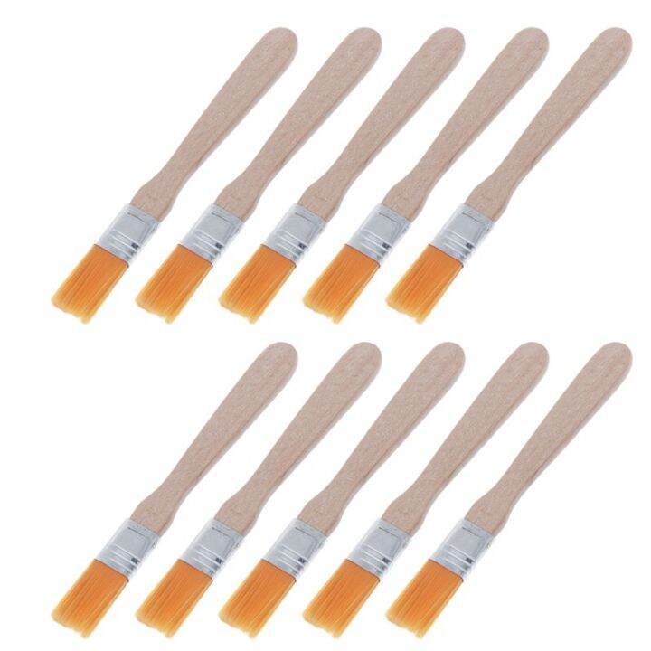 10Pcs Wooden Handle Brush Nylon Bristles Welding Cleaning Tools For