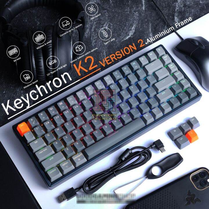 Keychron K2 V2 Wireless Mechanical Keyboard [Ready Stock] | Lazada