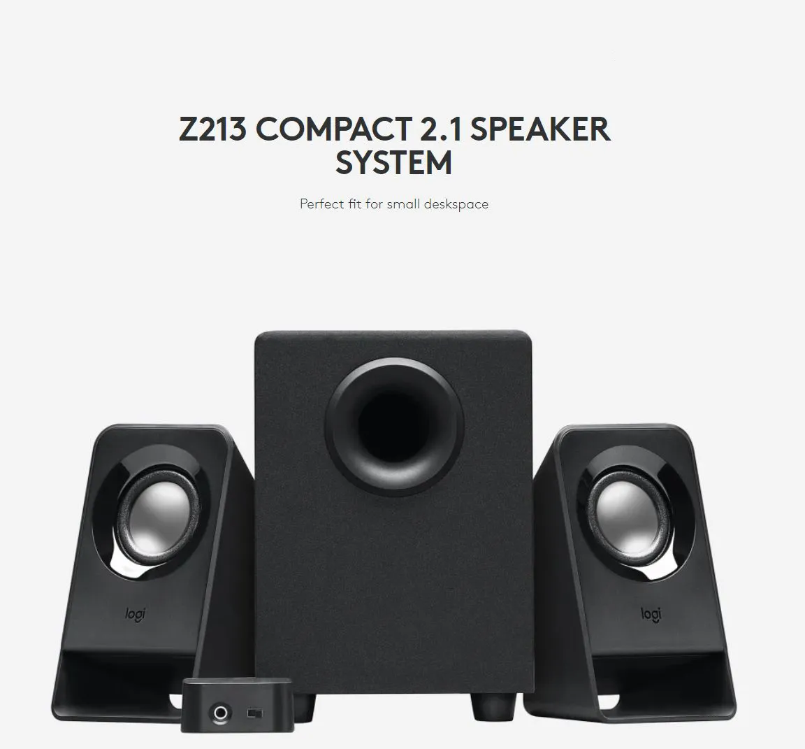 klamre sig Elektrisk få Logitech Z213 Compact 2.1 Speaker System for Computer Desktops and Lap – JG  Superstore