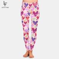 [COD] LETSFIND Fashion Day Hand Drawn Hearts Print Pants Waist Soft Elastic Leggings