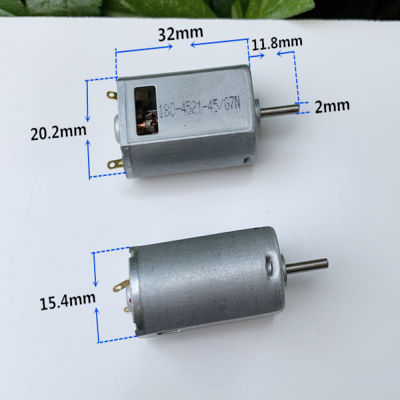 【Worth-Buy】 มอเตอร์ขนาดเล็ก180 Dc 3V-5V 3.7V V ความเร็วสูง24000Rpm แปรงแรงสูง Diy ของเล่นงานอดิเรก Rc รถยนต์เรือของเล่นอุปกรณ์เสริมโมเดล