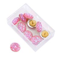 Colorful I-shaped Nails 16mm Two-color Diamond Shining Thumbtacks Office Home School I-shaped Nails Set Desktop Binding Supplies Clips Pins Tacks