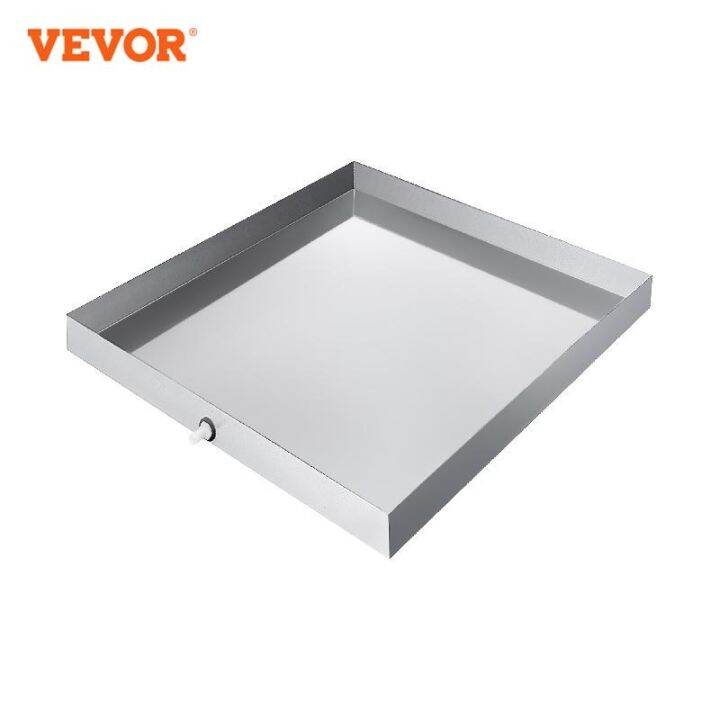 【HOT】 MultiSize Washing Machine Pan Steel Drip Drain Floor Overflow Catch With Welded Corners