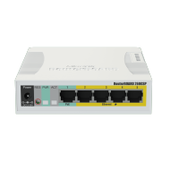 Mikrotik RB260GSP 5x Gigabit PoE out Ethernet Smart Switch, SFP cage, plastic case, SwOS