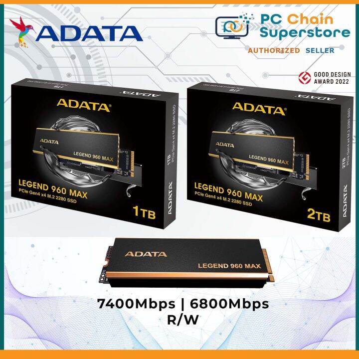 最旬ダウン ADATA ADATA LEGEND 960 Max PCIe Gen4x4 M.2 2280 SSD 1.0