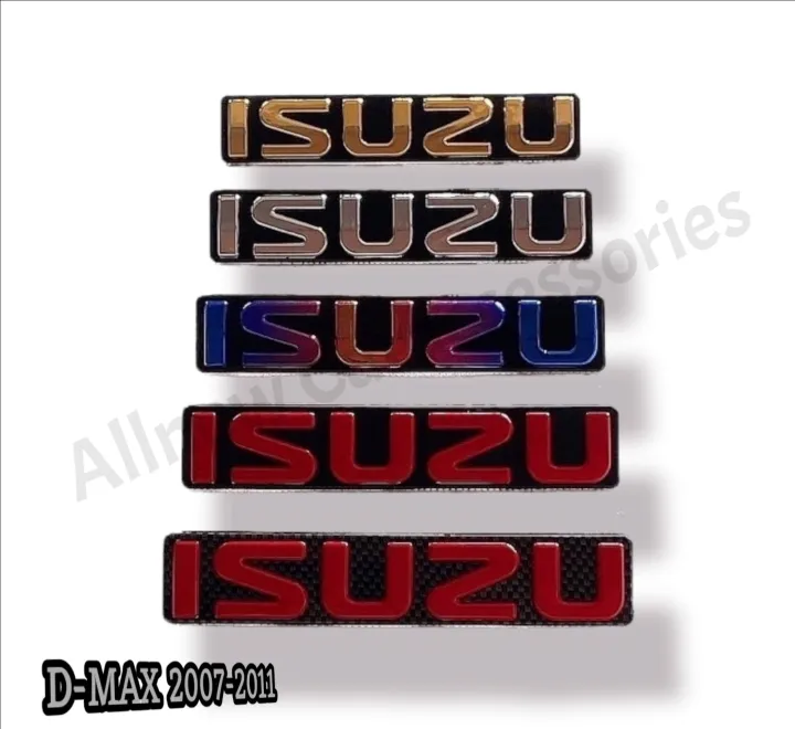 AD.โลโก้กระจังหน้่า ISUZU D-MAX 2007-2011 ตัวเล็ก ขนาด17.4*3.4 cm.