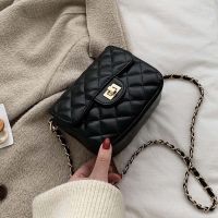 Fairy Gentle Style Small Bag for Women 2023 Popular New Trendy Korean Version Versatile Crossbody Bag Fashion Diamond Chain Bag 【JYUE】