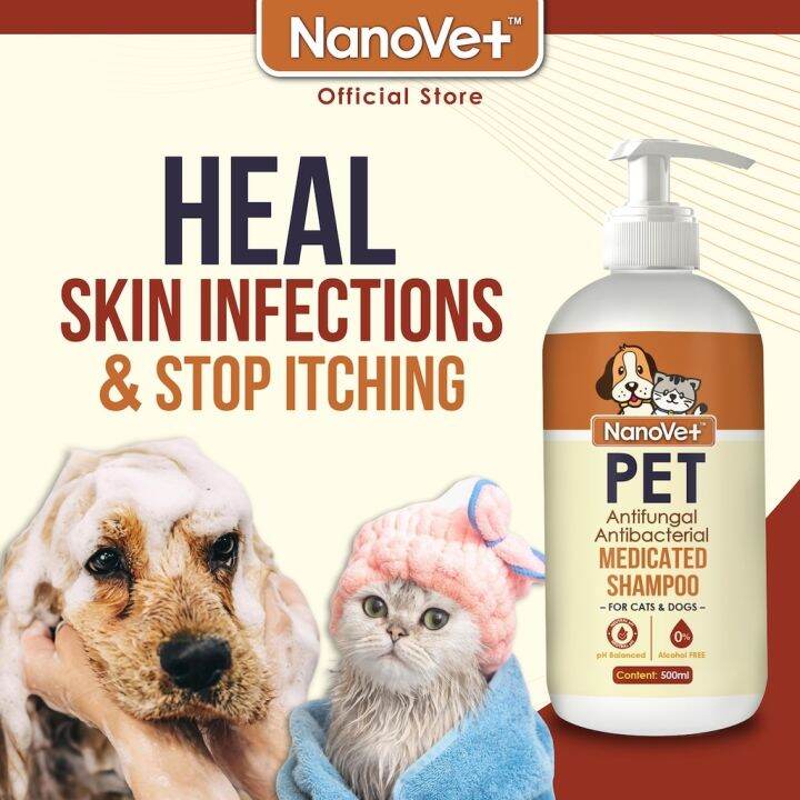 Nanovet™ Pet Medicated Shampoo for Cat and Dog Lazada