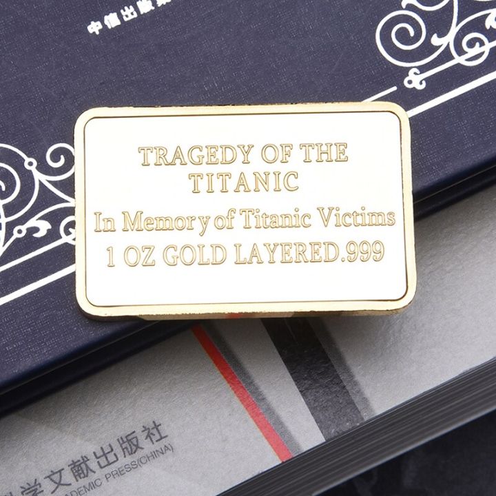 เหรียญที่ระลึกชุบทอง24k-บาร์ทองทองแท่งเหรียญทองทองแท่งไทเทเนียมสีทองชั้นดีทันสมัย0-9999