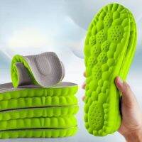 Sport Insoles Massage Insole Support Insole 4D Cloud Technology Insole High Elasticity Shoe Pads Breathable Deodorant Cushion Shoes Accessories