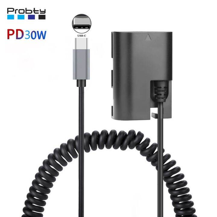 อะแดปเตอร์ไฟเอซีไฟฟ้ากระแสตรงประเภท-usb-c-เป็น-lp-e6แบตเตอรี่-lp-e6n-สำหรับ-canon-eos-5d-6d-7d-90d-80d-mark-ii-iii-iv-5ds-r-r5c-กล้อง