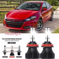 หลอดไฟหน้ารถยนต์ LED LAI 40w 6000k สีขาว สําหรับ Dodge DART 2012-2023 2PCS