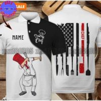 Stickfigures Chef Polo Shirt For Men PO2035 (private chat free custom name&amp;logo)