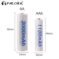 PALO 4-32 pieces AA and AAA 1.2V rechargeable battery ni-mh 2A AA 3000mAh / 3A AAA 1100mAh batteries aa aaa batteries [ Hot sell ] mzpa12